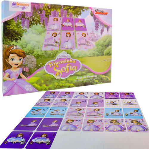 Jogo da Memória Princesinha Sofia 26 Cartas Disney Junior