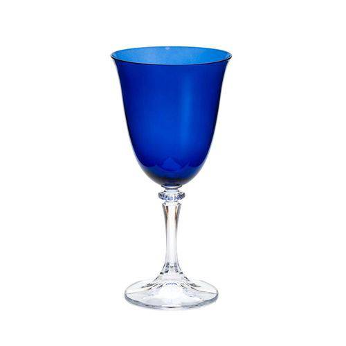 Jogo de 6 Taças de Água de Cristal Ecológico Kleopatra/Branta LAparelhois Blue 360Ml