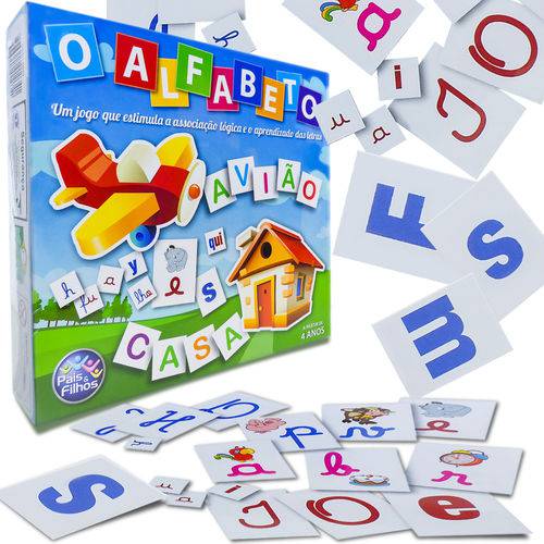 Jogo de Associação o Alfabeto - Pais e Filhos