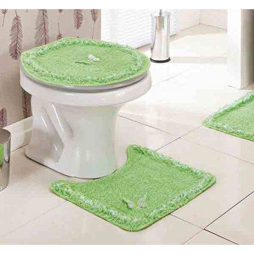 Jogo de Banheiro Delicato Verde com 3 Peças