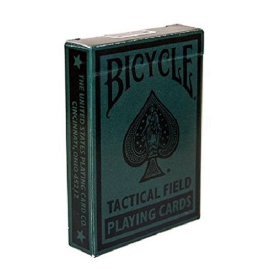Jogo de Cartas Baralho Tactical Field Green 144 Bicycle