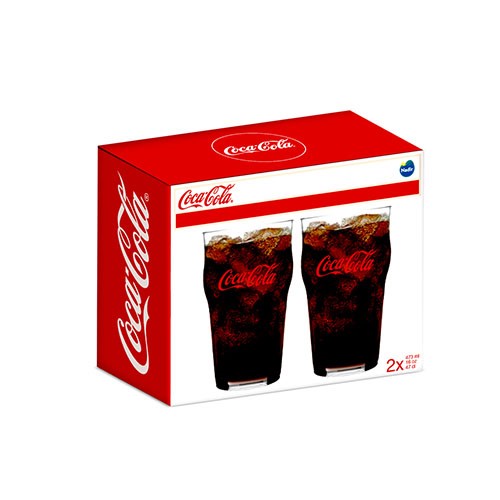 Jogo de Copos Stout Coca-Cola 473 ML 2 PEÇAS