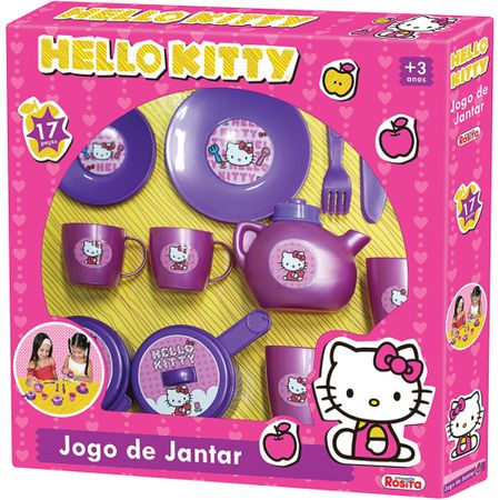 Jogo de Jantar Hello Kitty 17 Peças - Rosita