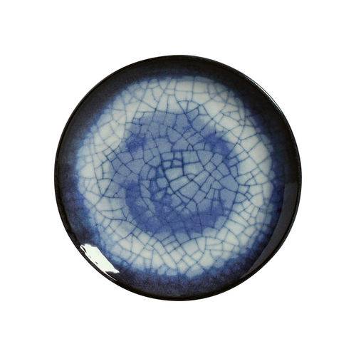 Jogo de Pratos de Sobremesa Coup Mosaic Blue Porto Brasil Cerâmica Azul 6 Peças