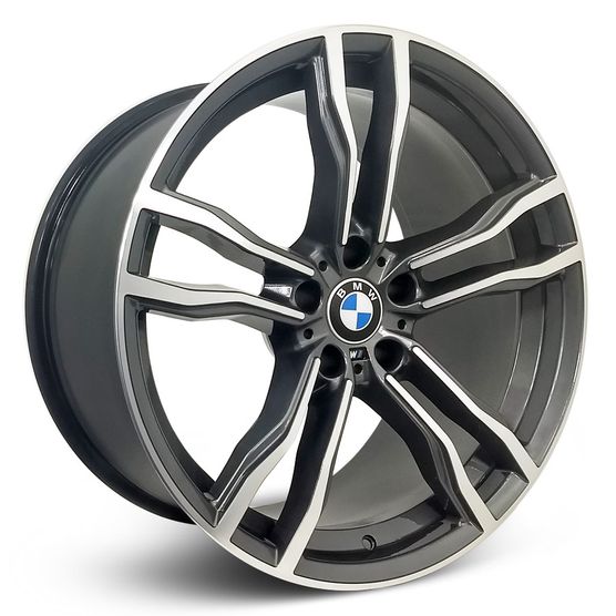 Jogo Roda BMW X6 M Aro 18 - Grafite Diamantada Roda X6 M Aro 18 - 5x120 Tala: 8,0 Off-Set: 35