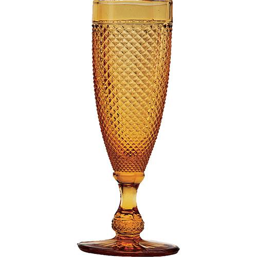 Jogo de Taças para Champagne Bico de Jaca Laranja 120ml 6 Peças - Rojemac