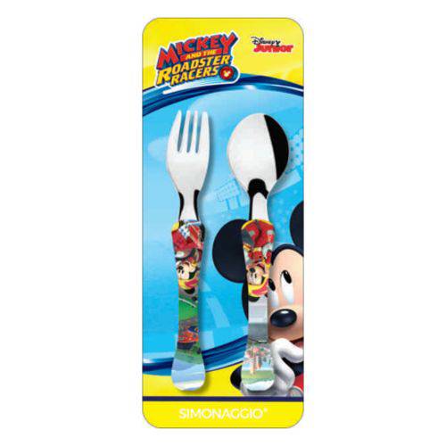 Jogo de Talheres Disney Kids - Mickey 2 Peças - Colher e Garfo