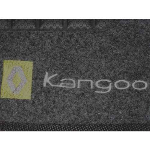 Jogo de Tapete Carpete Kangoo 1999 a 2008 Preto - 2 Peças (Personalizado)