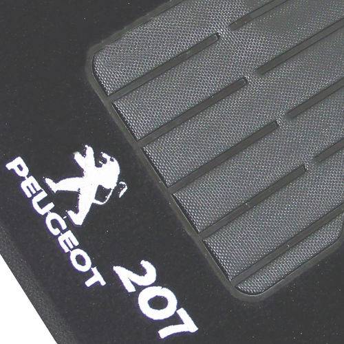 Jogo de Tapete Carpete Peugeot 207 Passion 2008 a 2013 Grafite - 5 Peças (personalizado)