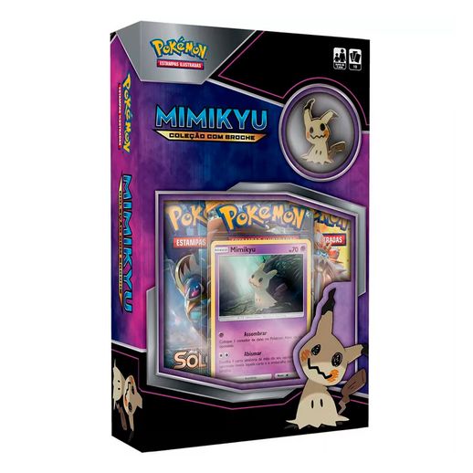 Jogo Deluxe Box Pokémon Coleção com Broche Mimikyu - Copag