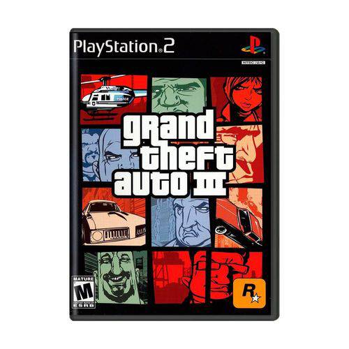 Jogo Grand Theft Auto III - GTA 3 - PS2