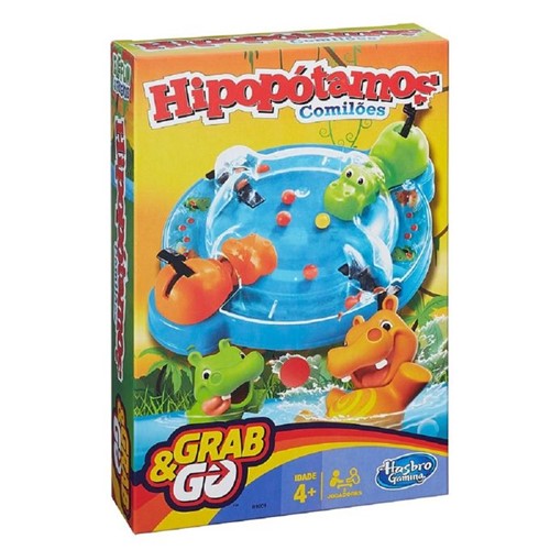 Jogo Hipopótamos Comilões Grab & Go - HASBRO