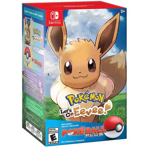 Jogo Pokemon Lets Go Eevee Bundle Pokeball Plus Nintendo Switch
