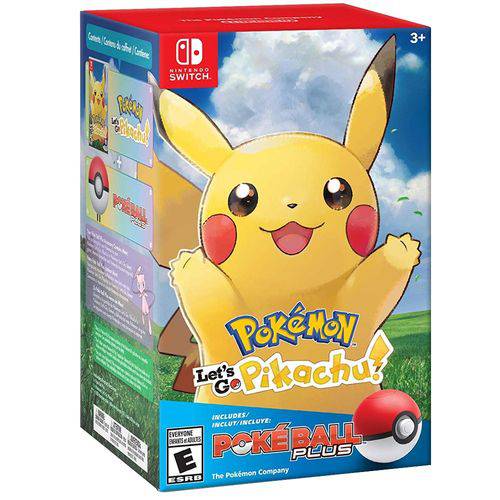 Jogo Pokemon Lets Go Pikachu Combo Pokeball Plus Nintendo Switch