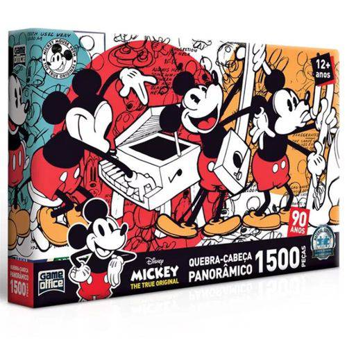 Jogo Quebra Cabeça 1500 Pçs Mickey 90 Anos - Toyng 2553
