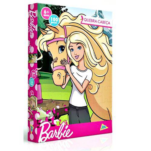 Jogo Quebra Cabeça Barbie 100 Pçs - Toyster 2341