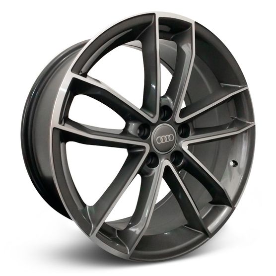 Jogo Roda Audi S5 Aro 19 - Grafite Diamantada Roda RS5 Aro 19 - 5x112 Tala: 8,0 Off-Set: 42