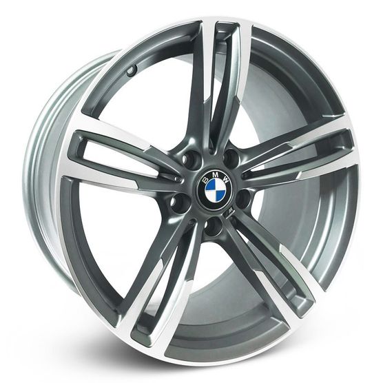 Jogo Roda BMW M3 2015 Aro 18 - Grafite Fosca Diamantada Roda M3 2015 Aro 18 - 5x120 Tala: 8,0 Off-Set: 35
