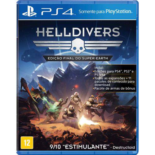 Jogo Sony Helldivers PS4 Blu-ray