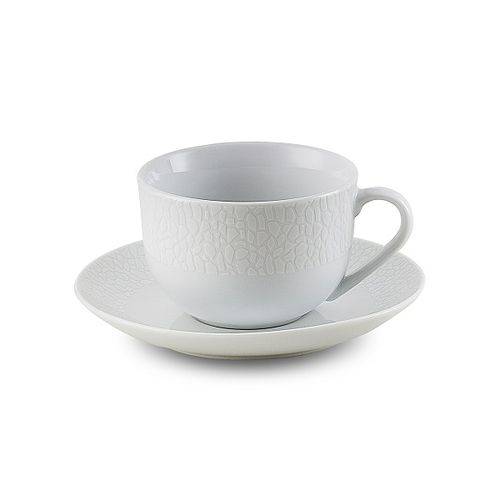 Jogo Xicara de Chá e Píres de Porcelana 220ml Anacapri - R17221