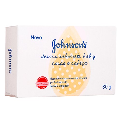 Johnson's Baby Sabonete Dermo Corpo e Cabeça 80g
