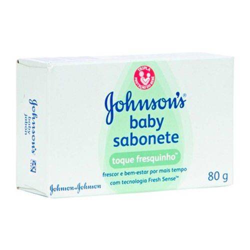 Johnsons Baby Sabonete Toque Fresquinho 80g