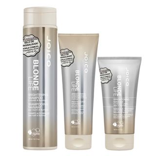 Joico Blonde Life Brightening Kit - Máscara + Condicionador + Shampoo Kit