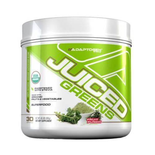 Juiced Greens 40lbs (180g) Fruit Punch 100% Vegano - Adaptogen Science