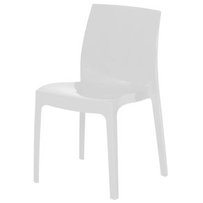 Juno Cadeira Branco Brilhante