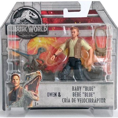Jurassic World Basic Figure Mattel FMM00 Owen & Baby Blue