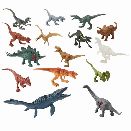 Jurassic World Conjunto com 15 Dinossauros - Mattel