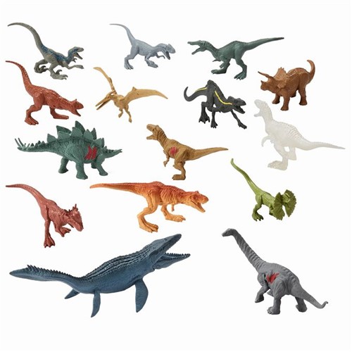 Jurassic World - Conjunto Mini Dinossauros com 15 Fpx90 - MATTEL