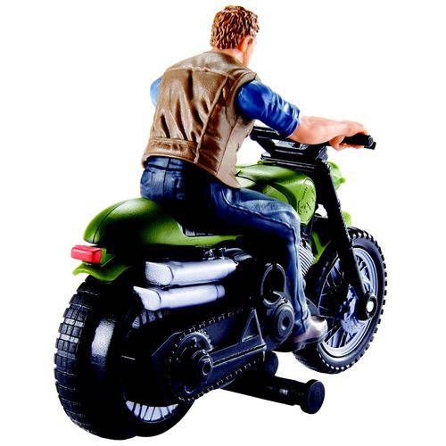 Jurassic World Perseguição Jurássica Owen com Moto - Mattel