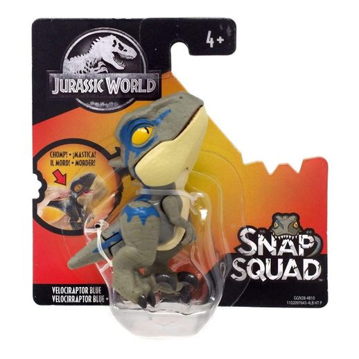 Jurassic World Snap Squad Velociraptor Blue - Mattel