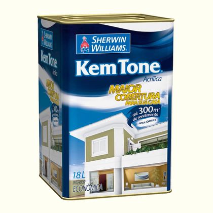 Kem Tone Acrílico 18 Litros - Fosco Bianco Sereno