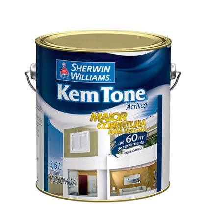 Kem Tone Acrílico 3,6 Litros - Fosco Bianco Sereno