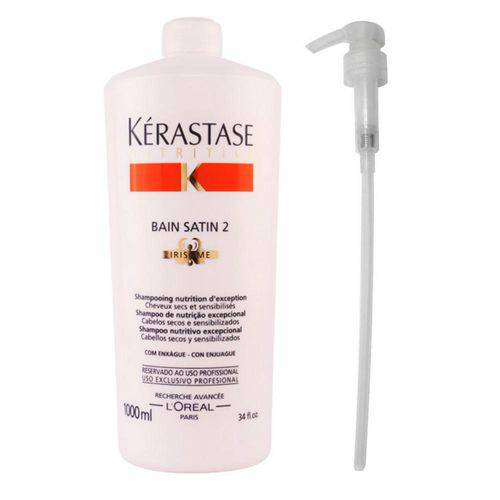 Kérastase Nutritive - Shampoo Bain Satin 2 - 01litro + Válvula