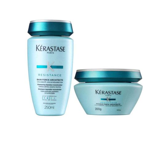 Kerastase Resistance Force Architecte Kit Shampoo + Mascara Shampoo 250 Ml + Mascara 200 Ml