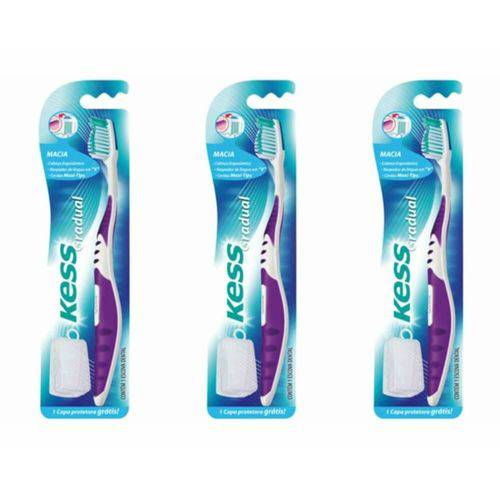 Kess Clear Escova Dental Macia (kit C/03)