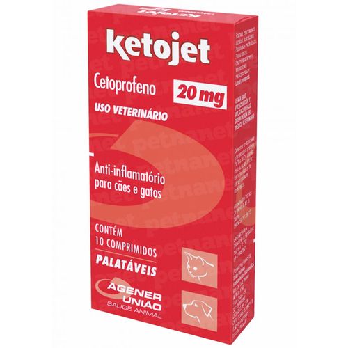 Ketojet 20 Mg - 10 Comprimidos - Agener 20mg