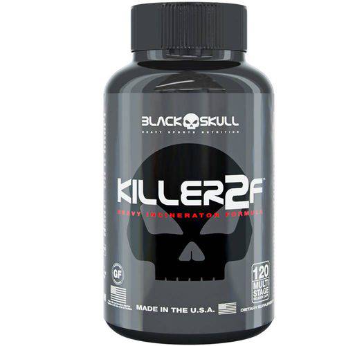 Killer 2f 120 Caps- Black Skull Thermogenico Importado