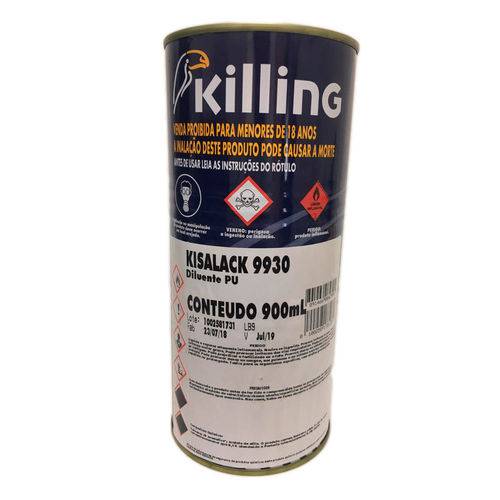Killing - Diluente Pu - 0.9 Litros Kisalack 9930