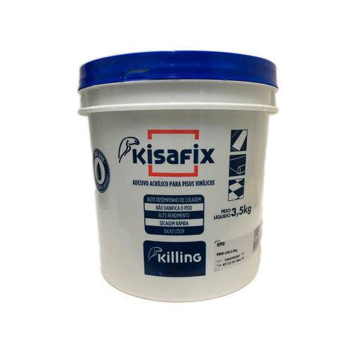 Killing - Kisafix Adesivo Acrílico P/ Pisos Decorativos Vinílicos 3,5 Kg
