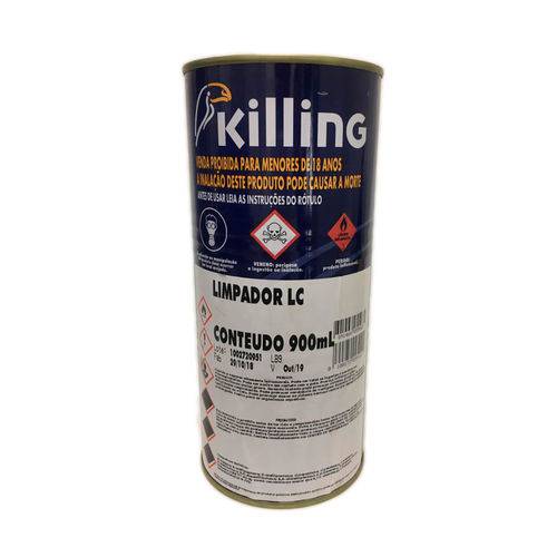 Killing - Limpador Lc - 0.9 Litros - Limpar Resíduos de Adesivos (cola)