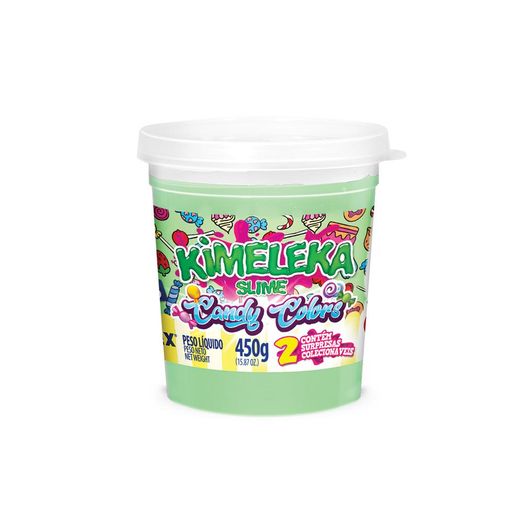 Kimeleka Slime Candy Colors Verde Bebe 450g 58150 Acrilex