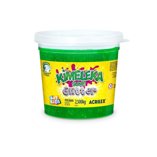 Kimeleka Slime com Glitter Verde 2,5kg 58250 Acrilex