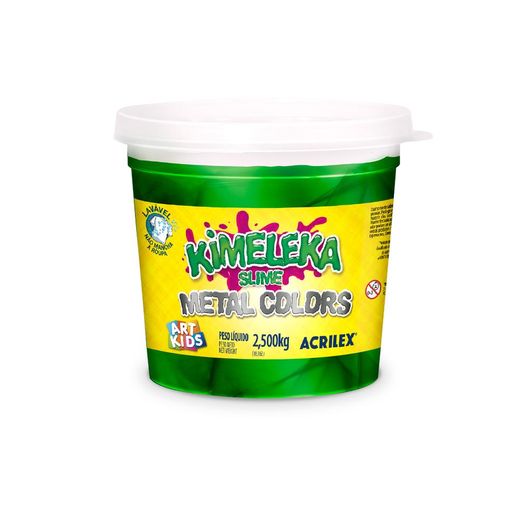 Kimeleka Slime Metalica Verde 2,5kg 58350 Acrilex