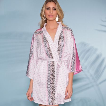 Kimono Charmeuse Prime Recco-Rosa-G