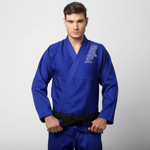 Kimono Jiu Jitsu - Contender Bjj - Trancado - Venum - Azul .