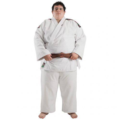 Kimono Judo - Trancado - Master - Shiroi - Adulto - Branco .